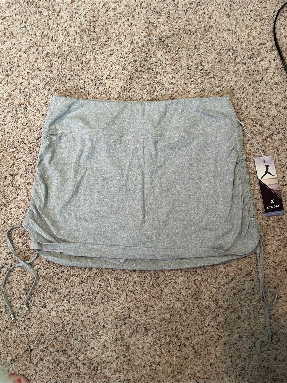 Kyodan Gray Ruched Athletic Skort